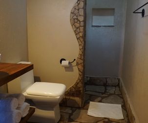 bathroom kikonko lodge lake albert safari lodge